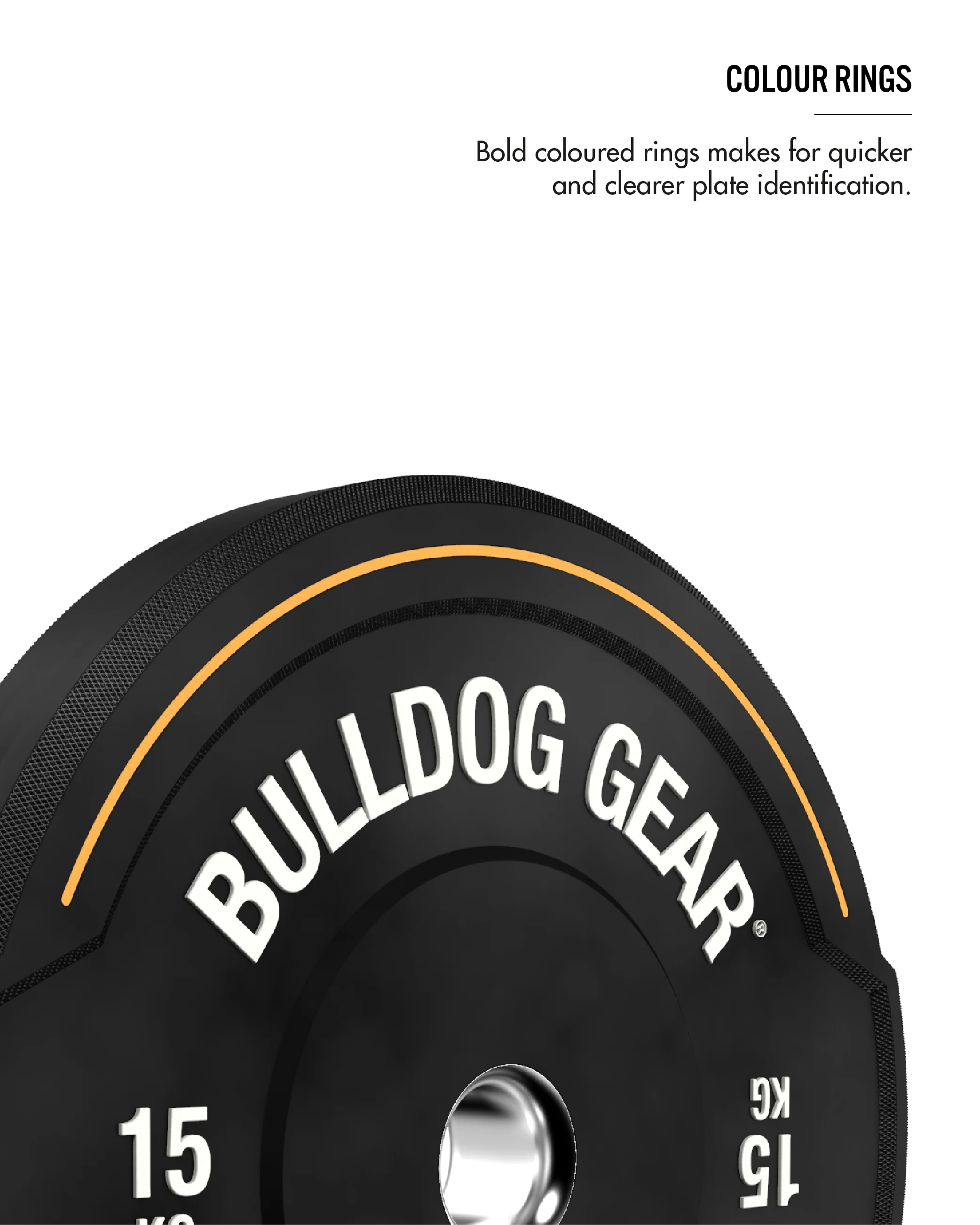 Bulldog Gear - Hybrid 2.0 Black Rubber Bumper Plates - Image 3
