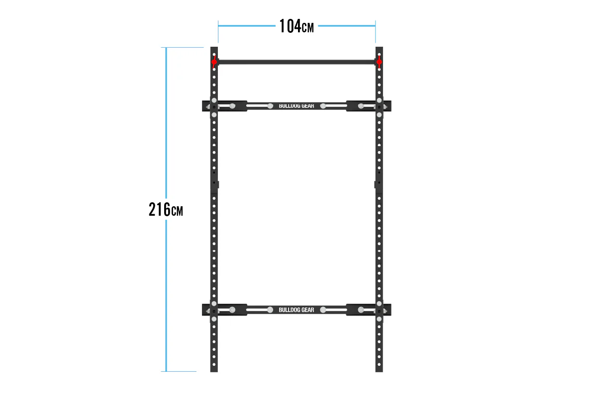 Bulldog Gear - Home Gym Series Wall Mounted Folding Gym Rack - Image 7