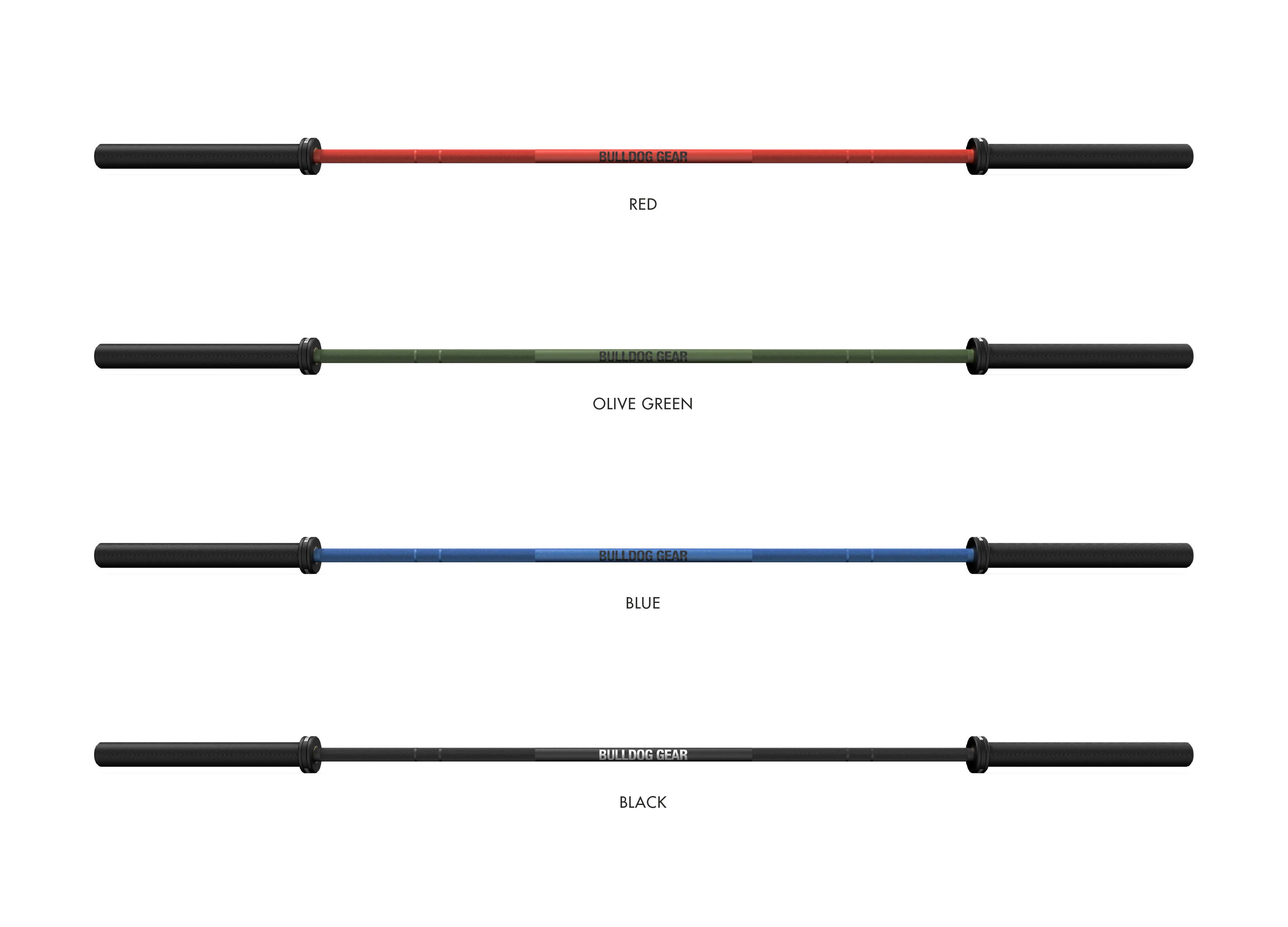 Bulldog Gear - Men's Cerakote 20kg 7ft Olympic Barbell - Image 14