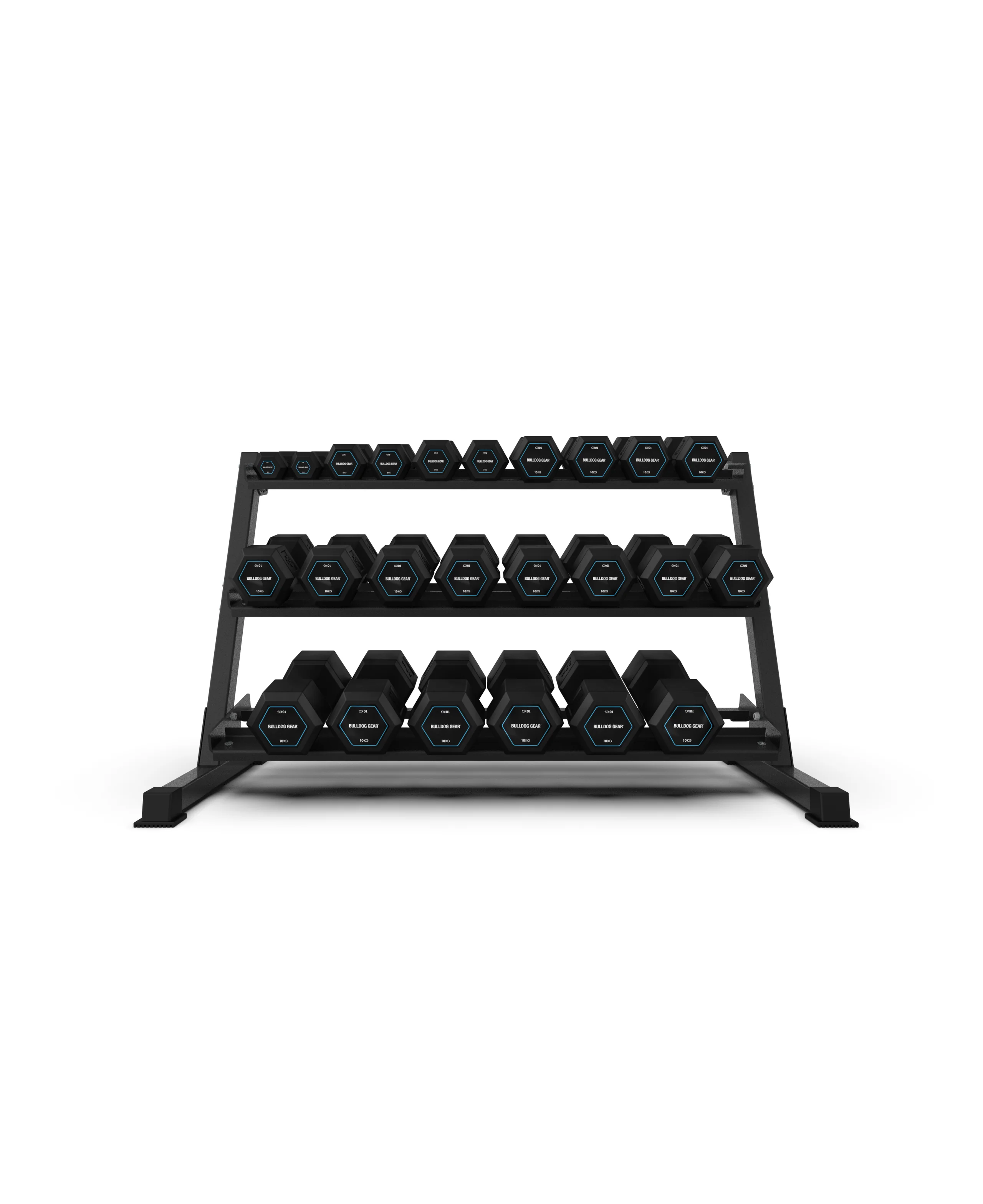 Bulldog Gear - Garage Gym Hex Dumbbell Storage Rack - Image 3