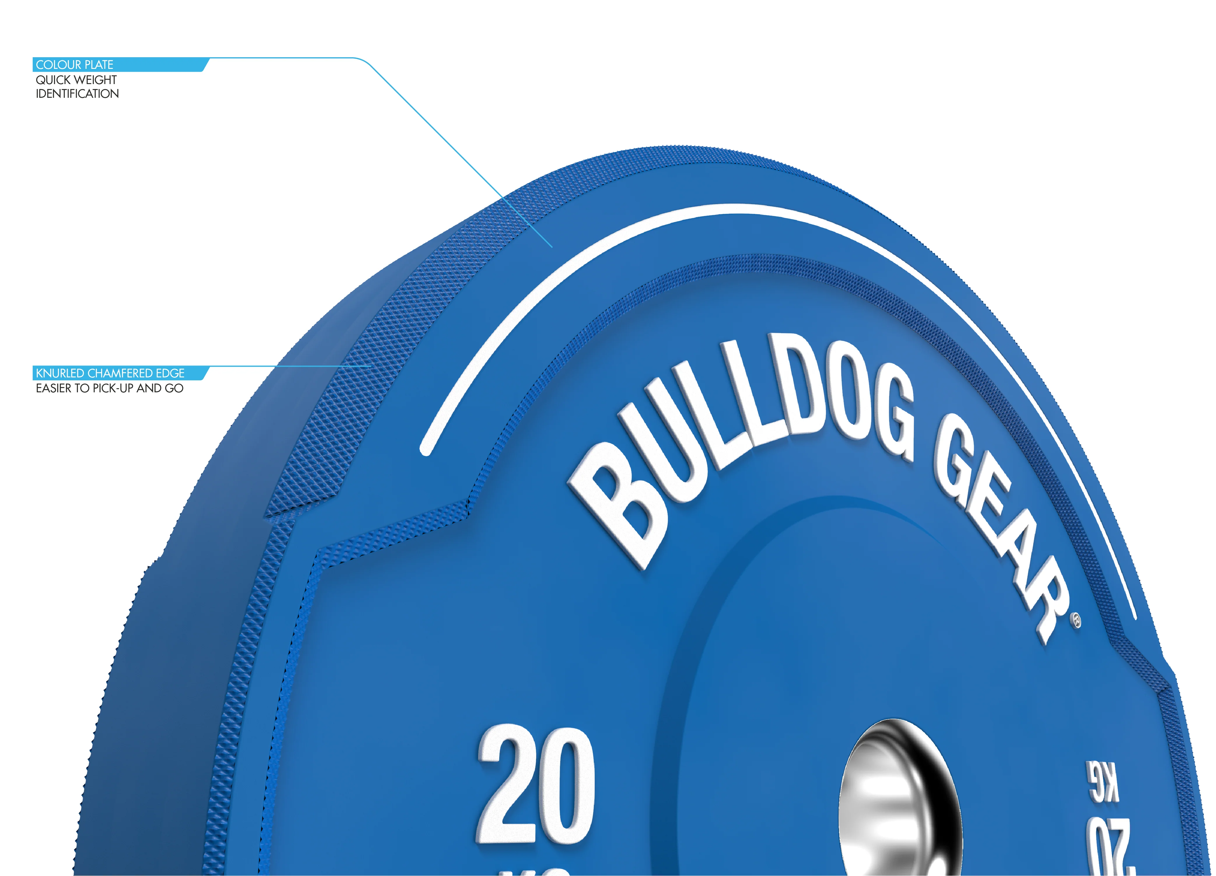 Bulldog Gear - Hybrid 2.0 Colour Rubber Bumper Plates - Image 8