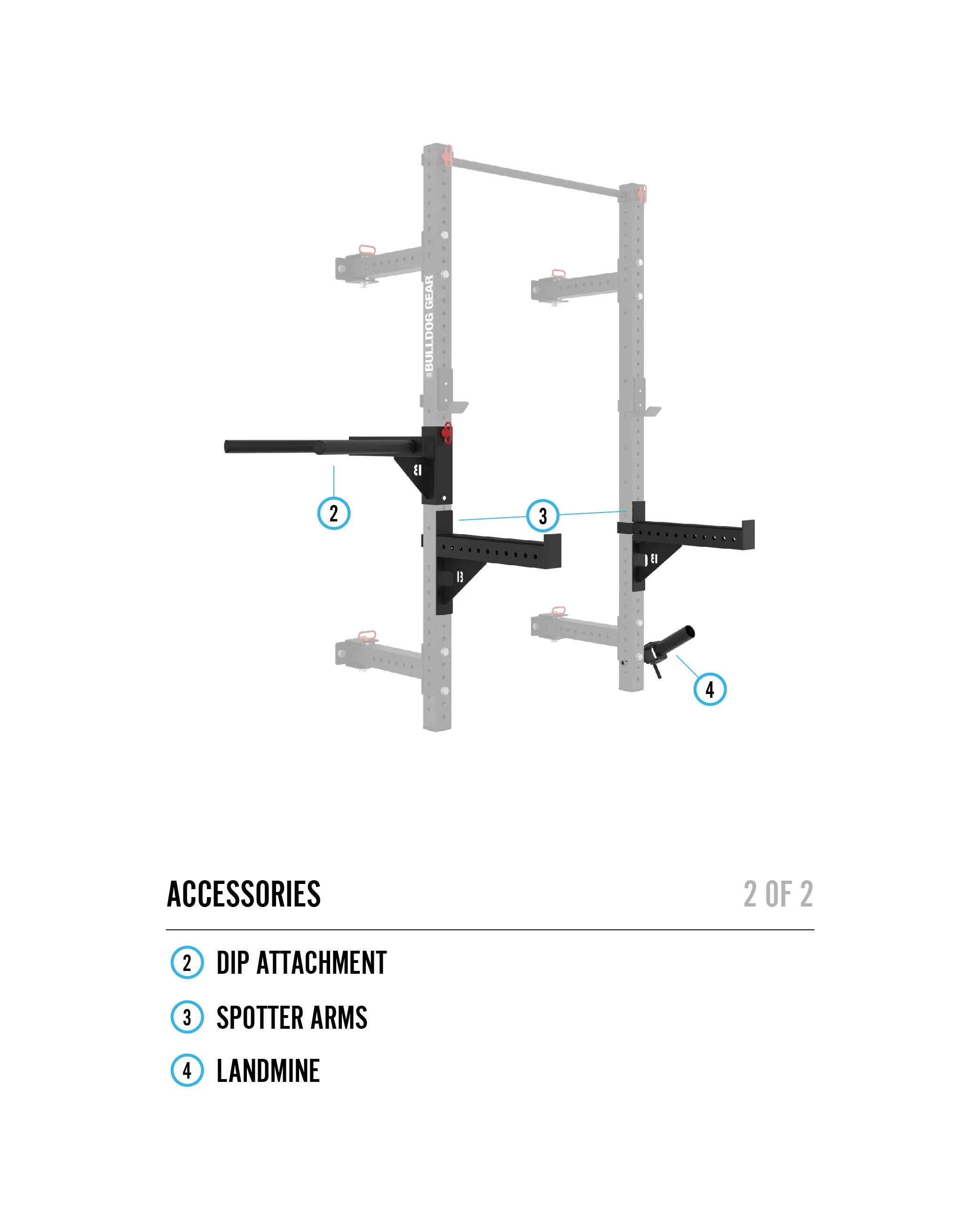 Bulldog Gear - MLWM - Black Wall Mounted Folding Rack With Adjustable Pull Up Bar - Image 12