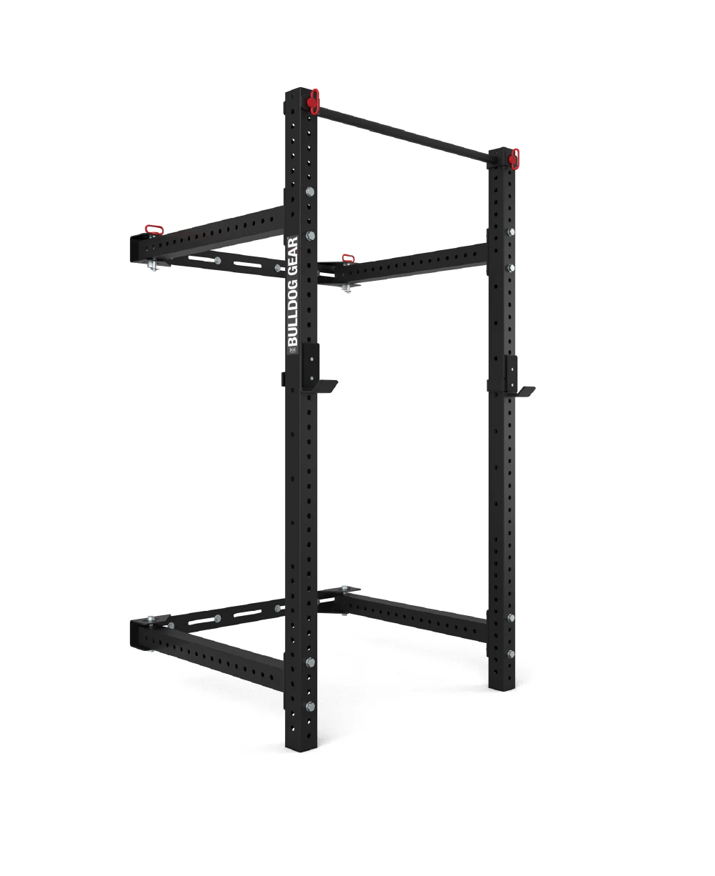 Bulldog Gear - MLWM - Black Wall Mounted Folding Rack With Adjustable Pull Up Bar - Image 5