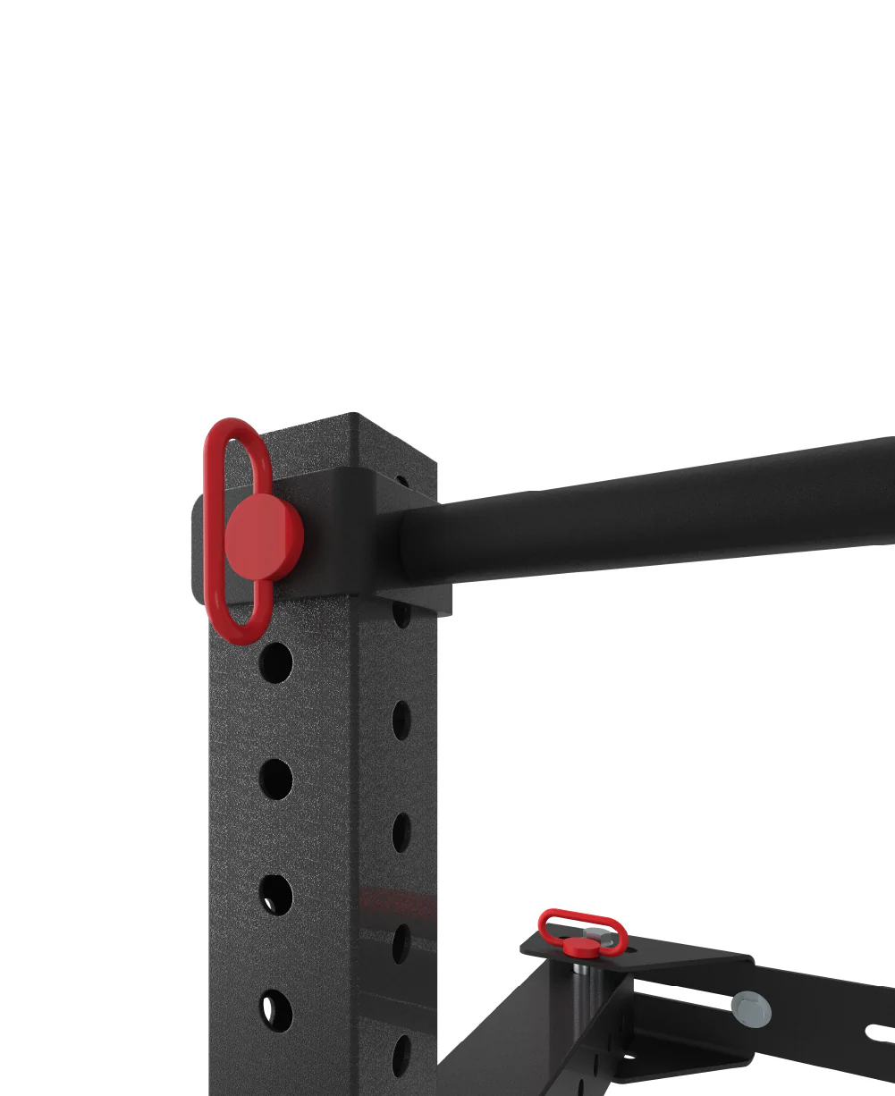 Bulldog Gear - MLWM - Black Wall Mounted Folding Rack With Adjustable Pull Up Bar - Image 9