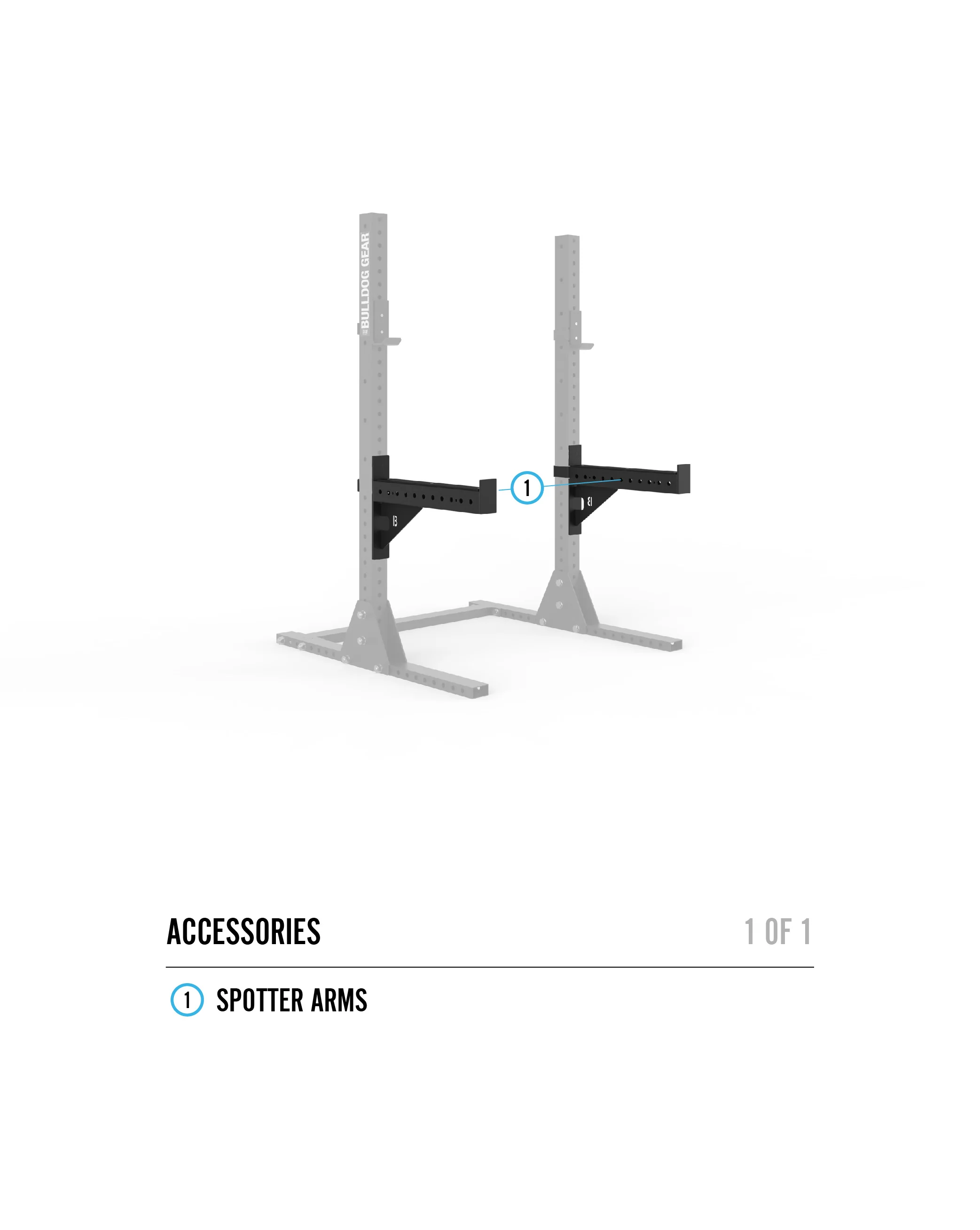 Bulldog Gear - MLSR1 1.76m Squat Rack - Image 5