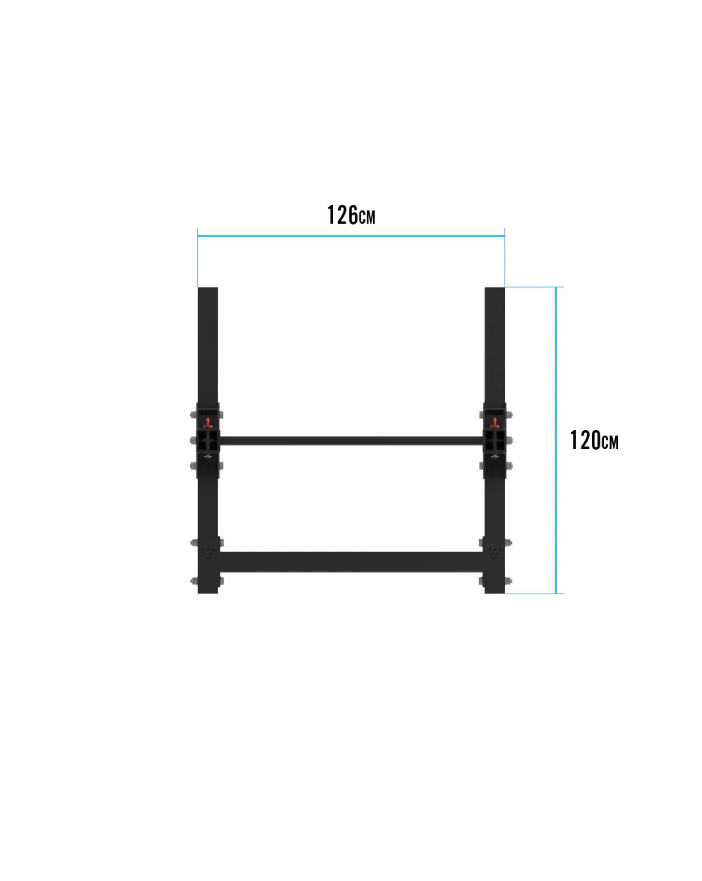Bulldog Gear - MLSR2 - 2.16m Squat Rack With Adjustable Pull Up Bar - Image 3